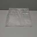 Chunful 2 Pieces Makeup Drawer Organizer 6 Section Clear Desk Organizer with Dividers 3 Section Acrylic Makeup Tray Divided Drawer Inserts Sectioned Tray Storage