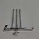 OURVII Swivel Towel Rack Hanger Towel Bar Bathrrom Wall Mounted Space Saving Storage Organizer Hanging Holder 12 Inch (Stainless Steel, Bright Silver 3-Arm)