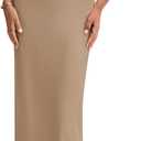 PRETTYGARDEN Women's Off The Shoulder Maxi Dresses 2025 Summer Formal Elegant Cocktail Party Wedding Guest Long Dress (Light Khaki)