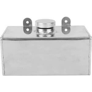 Windscreen Washer Bottle, Universal 2L Aluminum Washer Fluid Reservoir Easy Installation Polished Intercooler Spray Tank Car Parts