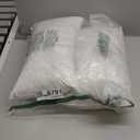 JA COMFORTS 12×20 Premium Goose Down Feather Throw Pillow Inserts(Set of 2)-5% Down Filling,High Filling Weight,250 TC Cotton Cover, Square, White