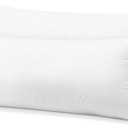 SAVORI 14x36 Lumbar Pilow Insert, Set of 2 Down Feather 14x36 Euro Pillow Inserts, Soft Fluffy Sleeping Pillow with 100% Cotton Cover, Decorative Throw Pillows for Couch Sofa Bed-White