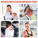 Viconor Red Light Therapy for Shoulder Pain Relief, Infrared Light Therapy for Body, Improve Joint Muscle, 660nm & 850nm Red Light Shoulder Wrap, Black1