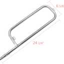 Grill Burner Tube Replacement and Grill Ignitor for Weber Traveler Portable Gas Grill Models, P Shape Burner Part Kit Replacement Part for Weber 9010001 9020001 9030001 9013001 19001