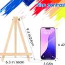 12 Pack 9 Inch Wood Easels, Easel Stand for Painting Canvases, Art, and Crafts, Tripod, Painting Party Easel, Kids Student Tabletop Easels for Painting, Portable Canvas Photo Picture Sign Holder