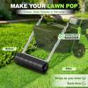 Lawn Striping Kit for 21" Walk-Behind Mowers, No-Sand Grass Striper Roller | Fits EGO LM2100, Toro Recycler & Honda HRX217, Stainless Steel Frame&Rubber Roller,Quick-Release Mount, Works With Bagger