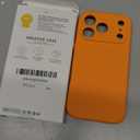 Ktele Magnetic for iPhone 17 Pro Case [Compatible with Magsafe] [Premium Silicone Satin-Smooth Touch] Slim Shockproof Anti-Scratch Microfiber Lining Case, 6.3 inch, Bright Orange