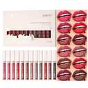 12 Colors Lip Gloss Set for Women, Hydrating Shiny Lip Glaze with High Pigment, Moisturizing Non-Sticky Lip Tint Set, Glossy & Nude Shades for Daily Makeup, Long-Lasting Lip Color Gift Kit (Set B)