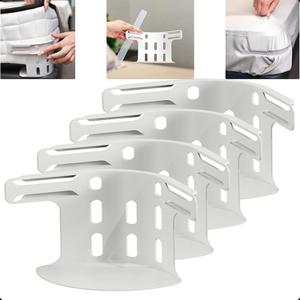 4Pcs Sheet Holders, Bed Sheet Holders for Corners, Fitted Sheet Holder fit Any Bed, Easy Installation, Secure Bed Sheets Firmly in Place, Bed Lock Sheet Holders Fits of Sheets and Mattress