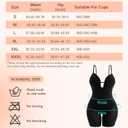 Slimers Body Shaper for Women Tummy Control U Plunge Backless Full Body Shapewear Mid Thigh Mesh strapless Bodysuit Top (Black, L)