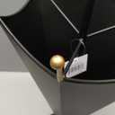 Deco 79 Metal Umbrella Stand with Gold Handle and Ball Details, 11" x 10" x 28", Black