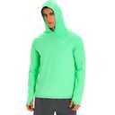 HODOSPORTS Mens UPF 50+ Sun Protection Hoodie Shirts Lightweight Rash Guard Long Sleeve Swim Shirts UV SPF Quick Dry T-Shirts Swim Hoodie (XL)
