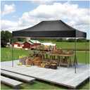 10x20 Tent Pop Up Canopy Easy Portable Commercial Instant Canopies Outdoor Market Shelter (Black, 10'x20' (Black)