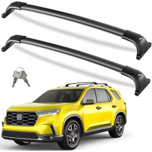KINGGERI 300lbs Lockable Roof Rack Cross Bars Compatible with Honda Pilot 2023-2026 .Heavy Duty All Aluminum Crossbars Rooftop Cargo Basket Luggage Kayak Canoe Snowboard Bike