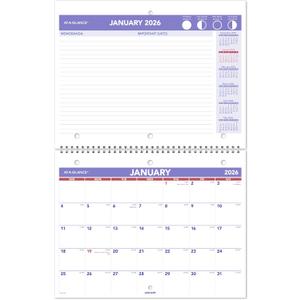 AT-A-GLANCE 2026 Wall Calendar, 8.5" x 11", Small, Unruled Blocks, Monthly (PM1702826)