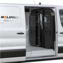 MELIPRON Sliding Van Partition Fit for 2014-2026 Ford Transit Low Roof | Fits Ford Transit 150/250/350 cargo vans; steel bulkhead with locking sliding door saves cargo space; Built for contractors