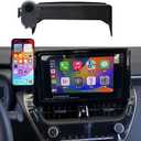 Car Phone Holder for 2019-2025 2026 Toyota Corolla/2022-2026 Corolla Cross Accessories,Phone Mount with Dash Organizer for Corolla with 8-inch Screen,Hands-Free Dash Mount Cell Phones Holder