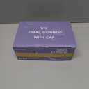 50 Pcs 1ml Syringes with Caps Oral Dispenser Individually Sterile Warpped for Medicine Dropper, Colostrum Collect Feeding Pets, Liquid