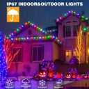 66FT Rope Lights for Outside,Connectable String Lights Outdoor Waterproof IP67,8 Modes 200 LEDs Rope Lighting for Garden,Party,Indoor Bedroom,Christmas Eaves Decor,Multicolors