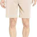 Amazon Essentials Men's Classic-Fit 9" Inseam Moisture-Wicking Stretch Golf Shorts with Active Waistband, Functional Pockets, Stone, 56W