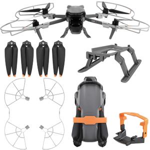 Propellers for DJI Air 3S Drone - 4Pcs Accessories Set with Propeller Guard Protector Landing Gear Low Noise Blades for DJI Air 3/Air 3S Drone Accessories Bundles