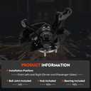 Front Steering Knuckle & Wheel Bearing Hub Assembly for Toyota Camry 2004 2005 2006 L4 2.4L, Left and Right Side, 698-399 698-398