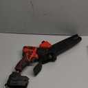 Mini Chainsaw for Milwaukee 18V Battery, Auto-Oiler, 8-Inch Brushless Cordless Pruning Chainsaw, 4000RPM for Wood Cutting, Tree Trimming (Battery Not Included) (Red)