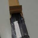 LazBlinds No Tools No Drill Cordless 1" Vinyl Mini Blinds, 100% Blackout Blinds for Indoor Windows, Room Darkening Privacy Window Blinds and Shades for Interior, 34" W x 64" H, Black