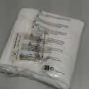 H.VERSAILTEX White Curtain Valances for WindowsRoom Darking Kitchen Valances for Living Room/Bedroom/Bathroom Short Window Privacy Decorative Rod Pocket,52" W x 18" L,4 Panels