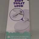 Baby Toilet Lock by Wappa Baby - 9"L x 4"W - Ideal Baby Proof Toilet Lid Lock - No Tools Needed Easy Installation with 3M Adhesive - Top Safety Toilet Seat Lock - Fits Most Toilets - White (1 Pack)