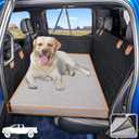 Dog Bed for Truck Back Seat Extender,Waterproof Large Dog Mat for Seat Cover Back Seat,Washable Pet Bed for Car Hammock(Gray, for Full Size Truck)