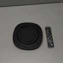 Motion Sensor Rechargeable Ceiling Light with Remote, 12000mAh Wireless Shower Lights for Inside Shower, Battery Operated Closet Light Sensored LED Overhead Lighting No Wiring for Hallway Garage (Black)