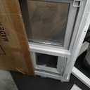 Vinyl Basement Window, 32" x 18" Bathroom Sliding Window with Double Pane Insulated Tempered Glass and Fiberglass Screen for Basement, Bathroom, Shed (White)
