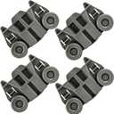 4 Pack W10195417 UPGRADED Dishwasher Wheels Lower Dish rack Wheel for Kitchen-Aid Whirlpool Kenmore Dishwasher Rack Roller Replacement Part Number WPW10195417 AP4538395 AP6016764 PS2579553 PS11750057