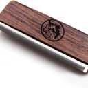 Deshedding Grooming Brush for Dogs Cats & Horse Easy Ergonomic Wood Groomer Brush Professional Brush Grooming Tool Supplies, Remove painlessly 95 Percent of Lose Hair Fur & Dirt (5 inch)