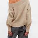 Saodimallsu Womens Off The Shoulder Sweater (Beige, M)