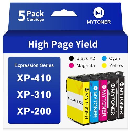 Remanufactured for Epson 200 Ink Cartridges Combo Pack Replacement for 200 XL Ink Cartridge for Printer Expression XP-200 XP-300 XP-310 XP-400 XP-410 Workforce WF-2520 WF-2530 (5 Pack)