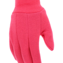MUD Basic Jersey Cotton Youth Helper Gloves, Extreme Comfort, Elastic Knit Wrist, Hand Protection, Ages 9-12 Yrs., Pink (MD60001W-K) (Pack of 4)