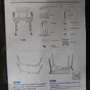 Shower Seat with Back, Adjustable Height Shower Stool, Shower Chair for Inside Shower Bathtub, Non-slip Bathroom Bench Bath Chair for Elderly Disabled Handicap, 350 LBS Capacity