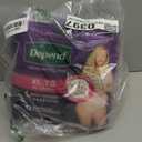 Depend Night Defense Adult Diapers, Incontinence & Postpartum Bladder Leak Underwear for Women, Disposable, Overnight, Extra-Large, Blush, 12 Count