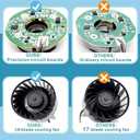 Replacement Fan Cooling Fan Internal Fan Replacement Compatible with PS5 Pro CFI-7000 CFI-7019 CFI-7021 CFI-7022 Series, DC12V 3-Pin PVB120M12H-P01-AE (PS5 Pro)