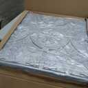 Art3d Drop Ceiling Tiles 2x2, Glue-up Ceiling Panel, Fancy Classic Style, Argent Silver