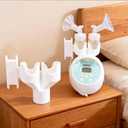 Bottle Holder for Spectra S1/S2 (Round Holes),for Spectra Organizer Attachment,Pump Bottle Holder with Hose Wrapping Arm,Keeps Pumping Area Tidy & Space-Saving Tidy Storage