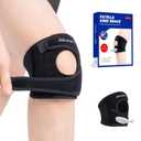 Galvaran Patellar Knee Brace Support Strap Knee Pain Relief Adjustable Knee Strap for Tendonitis, Arthritis, Jumpers, Tennis Running Injury Recovery (Large)