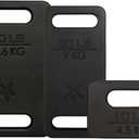 Yes4All Cast Iron Rucking Weight for Backpack, Training Weight Plate with Ergonomic Rounded Handle, Protective Glossy Finish for Weighted Walking, Hiking, Rucking, Resistance Workout