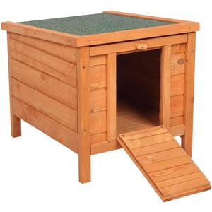 Cat House Outside, Weatherproof Wooden Bunny Rabbit Cat Hutch Outdoor Pet Cage Shelter Feral Cat House, Small Pet House and Habitats