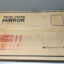 TETOTE Black Mirror 20 x 30 Beveled Edge Tempered Glass, Rounded Corner Rectangle Bathroom Mirror for Over Sink for Modern Bathroom, Living Room, Bedroom, Entryway