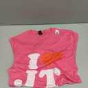 JT Fan Merch Initials Men Red Heart Women I Love JT T-Shirt (Pink, S)