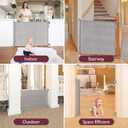 Retractable Baby Gate, Momcozy Extra Wide Mesh Baby Gates for Stairs, 33" Tall, Extends to 71" Wide, Pet Dog Gate for Doorways, Stairs, Hallways, Indoor/Outdoor
