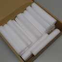 Fabbay 30 Pieces 6 Inch White Foam Cylinders for Crafts Foam Tubes Rods Cylinders Shape for Modeling, DIY Crafts and Arts Projects Decorations Supplies